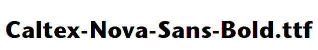Caltex-Nova-Sans-Bold