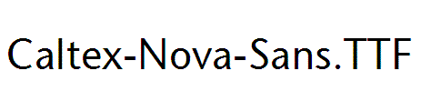 Caltex-Nova-Sans