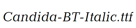 Candida-BT-Italic