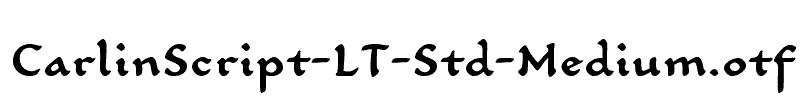 CarlinScript-LT-Std-Medium
