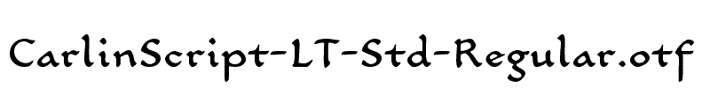CarlinScript-LT-Std-Regular
