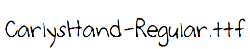 CarlysHand-Regular