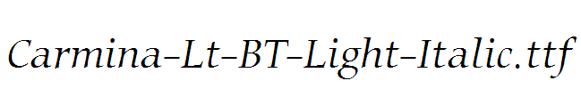 Carmina-Lt-BT-Light-Italic