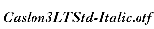 Caslon3LTStd-Italic