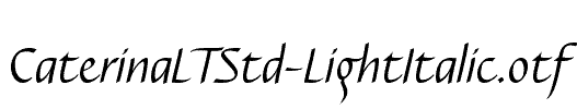 CaterinaLTStd-LightItalic