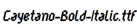 Cayetano-Bold-Italic