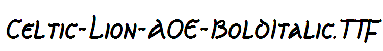 Celtic-Lion-AOE-BoldItalic