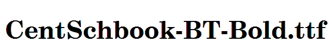 CentSchbook-BT-Bold