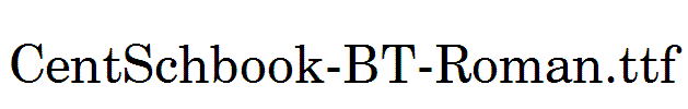 CentSchbook-BT-Roman