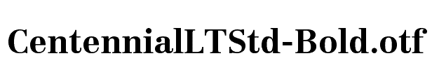 CentennialLTStd-Bold