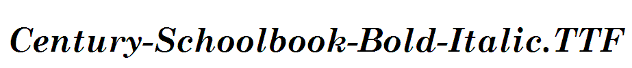 Century-Schoolbook-Bold-Italic