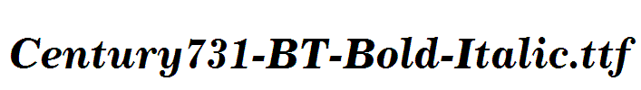 Century731-BT-Bold-Italic