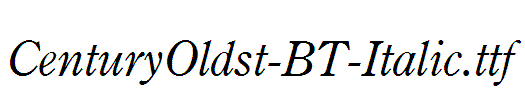 CenturyOldst-BT-Italic