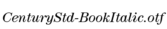 CenturyStd-BookItalic