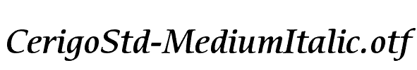 CerigoStd-MediumItalic