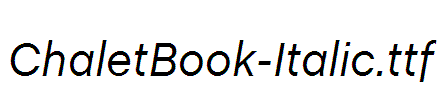 ChaletBook-Italic