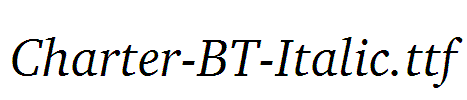 Charter-BT-Italic