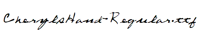 CherylsHand-Regular