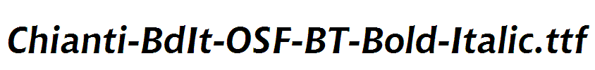 Chianti-BdIt-OSF-BT-Bold-Italic