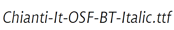 Chianti-It-OSF-BT-Italic