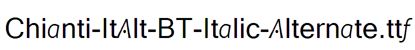 Chianti-ItAlt-BT-Italic-Alternate
