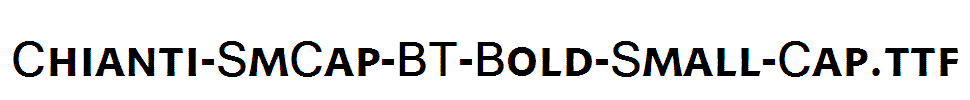 Chianti-SmCap-BT-Bold-Small-Cap