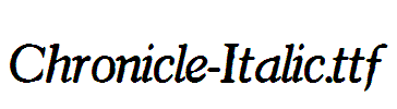 Chronicle-Italic