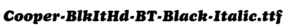 Cooper-BlkItHd-BT-Black-Italic