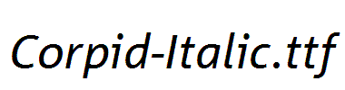Corpid-Italic