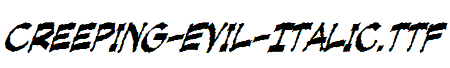 Creeping-Evil-Italic