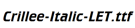 Crillee-Italic-LET