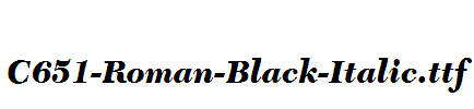 C651-Roman-Black-Italic