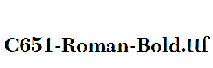 C651-Roman-Bold