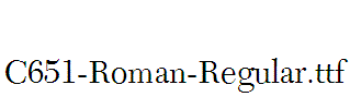 C651-Roman-Regular