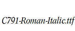 C791-Roman-Italic