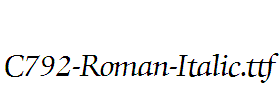 C792-Roman-Italic