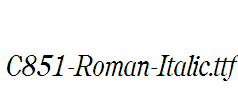 C851-Roman-Italic