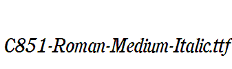 C851-Roman-Medium-Italic