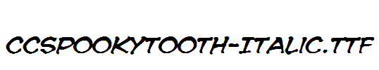 CCSpookytooth-Italic