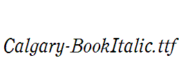 Calgary-BookItalic