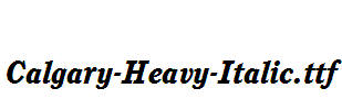 Calgary-Heavy-Italic