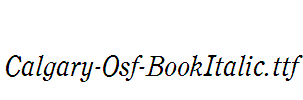 Calgary-Osf-BookItalic