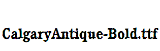 CalgaryAntique-Bold