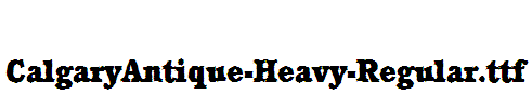 CalgaryAntique-Heavy-Regular