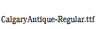 CalgaryAntique-Regular