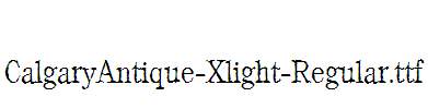 CalgaryAntique-Xlight-Regular