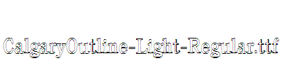 CalgaryOutline-Light-Regular