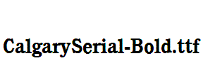 CalgarySerial-Bold