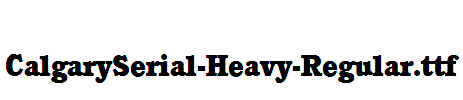 CalgarySerial-Heavy-Regular