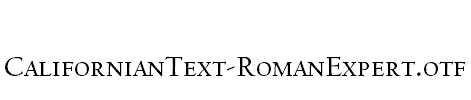 CalifornianText-RomanExpert